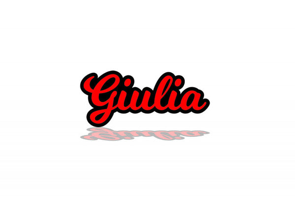 Alfa Romeo tailgate trunk rear emblem with Giulia logo (type 2)