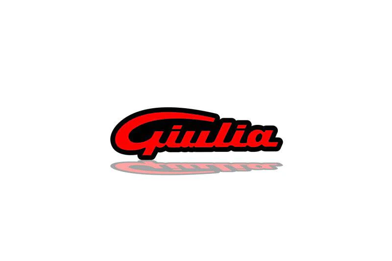 Alfa Romeo Radiator grille emblem with Giulia logo (type 3)