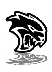 Jeep Emblem & Badge Set - Grille and Tailgate Hellcat logo Jeep emblems decoinfabric BLACK