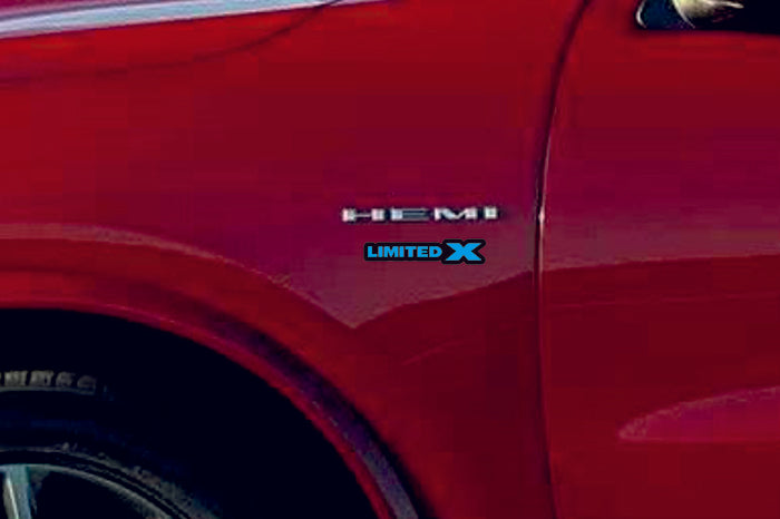 JEEP emblem for fenders with Limited X logo Jeep emblems decoinfabric BLACK LIGHT BLUE