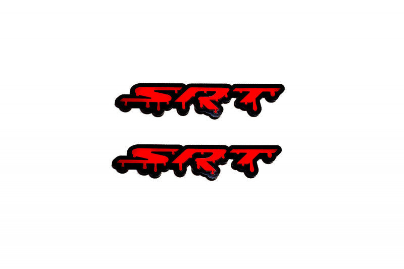 Jeep Emblem & Badge Set - Grille and Tailgate SRT Blood logo Jeep emblems decoinfabric RED