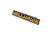 JEEP Radiator grille emblem with Hellhawk logo Jeep emblems decoinfabric BLACK YELLOW