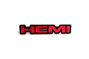 JEEP Radiator grille emblem with HEMI logo Jeep emblems decoinfabric BLACK RED