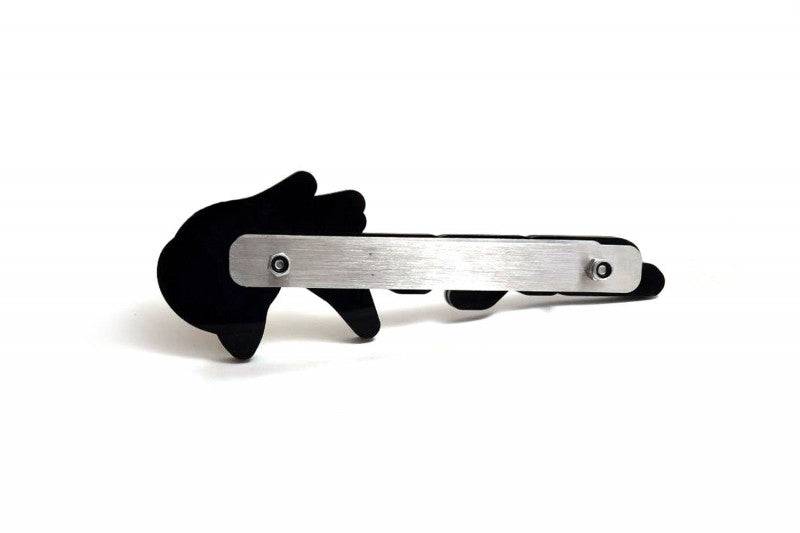 JEEP Stainless Steel Radiator grille emblem with SRT Trackhawk logo Jeep emblems decoinfabric