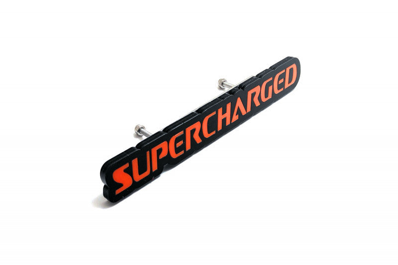JEEP Radiator grille emblem with Supercharged logo Jeep emblems decoinfabric