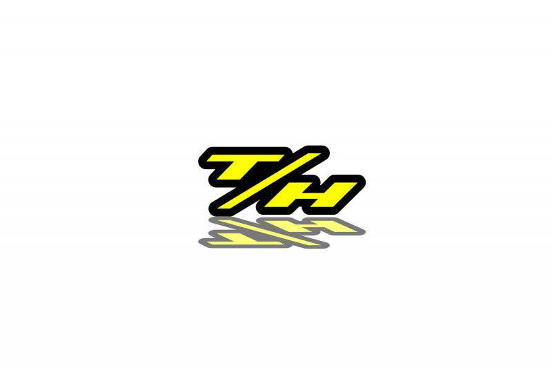 Jeep Emblem & Badges set with T/H logo Jeep emblems decoinfabric BLACK YELLOW
