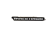 JEEP Radiator grille emblem with TrackHawk logo Jeep emblems decoinfabric BLACK WHITE
