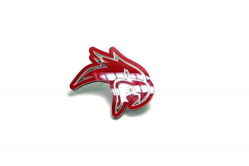 JEEP Radiator grille emblem with TrackHawk logo (head) - decoinfabric