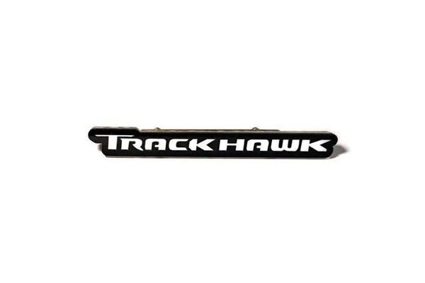 Jeep tailgate trunk rear emblem with TrackHawk logo