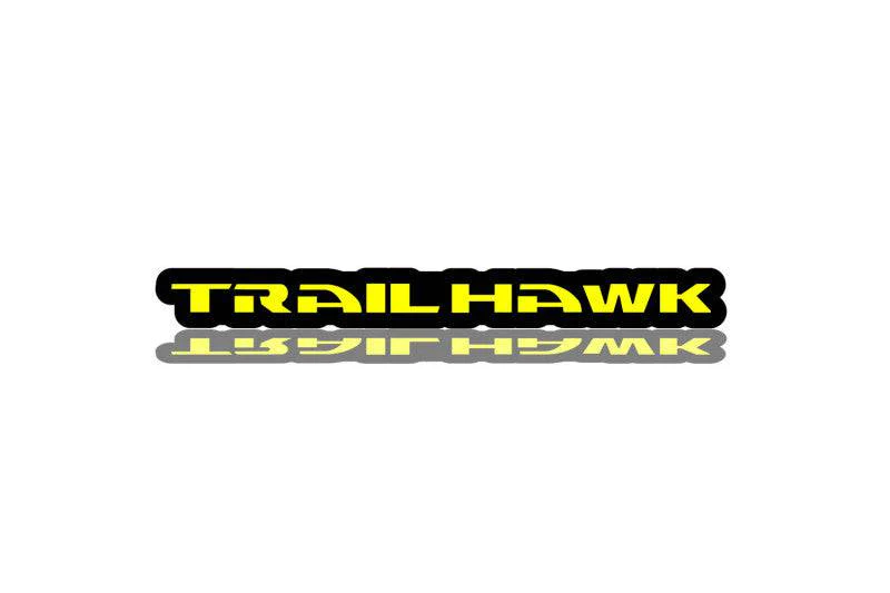 Jeep tailgate trunk rear emblem with Trailhawk logo - decoinfabric