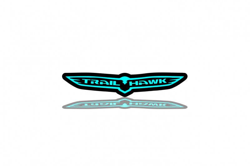 Jeep tailgate trunk rear emblem with Trailhawk logo (Type 2) | decoinfabric