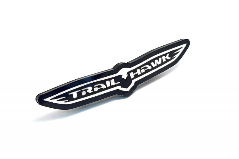 JEEP Radiator grille emblem with Trailhawk logo (Type 2) Jeep emblems decoinfabric