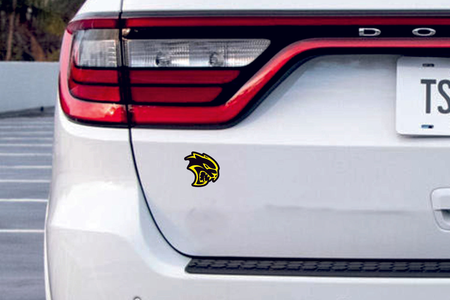 Jeep tailgate trunk rear emblem with Hellcat logo