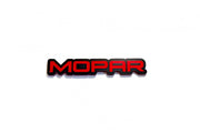 Jeep tailgate trunk rear emblem with Mopar logo Jeep emblems decoinfabric BLACK RED