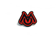 Jeep tailgate trunk rear emblem with Mopar logo (type 4) Jeep emblems decoinfabric BLACK RED