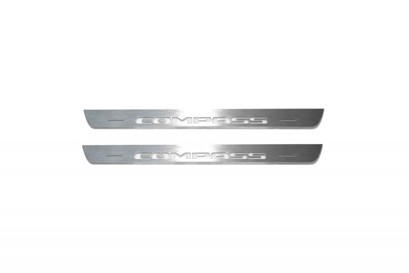 Jeep Compass II LED Door Sill With Logo Compass - decoinfabric
