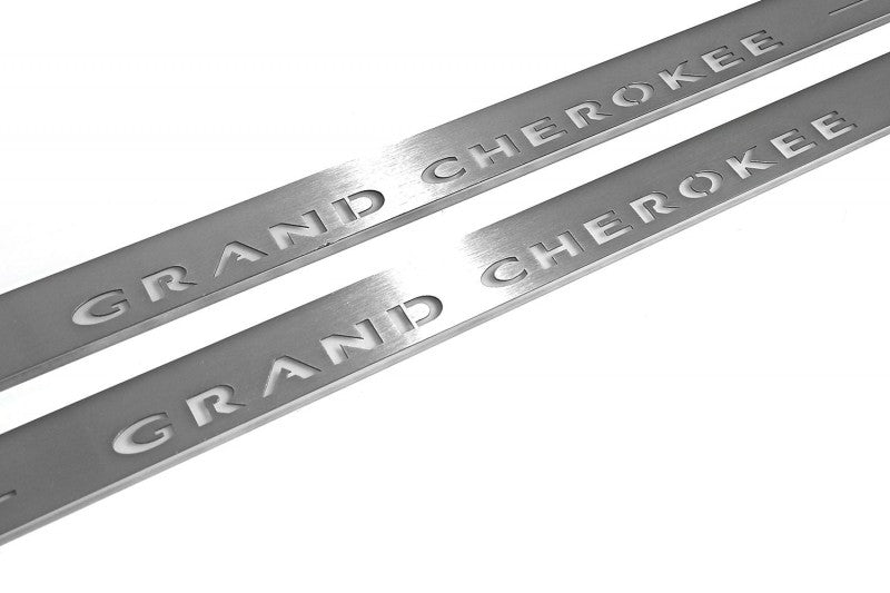 Jeep Grand Cherokee III Car Door Sill With Logo Grand Cherokee - decoinfabric