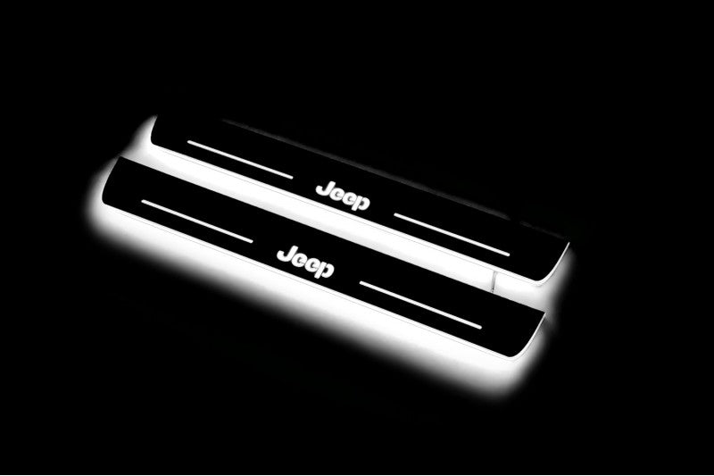 Jeep Grand Cherokee IV Car Light Sill With Logo Jeep - decoinfabric