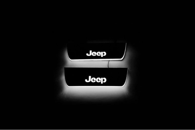 Jeep Grand Cherokee IV Car Light Sill With Logo Jeep - decoinfabric