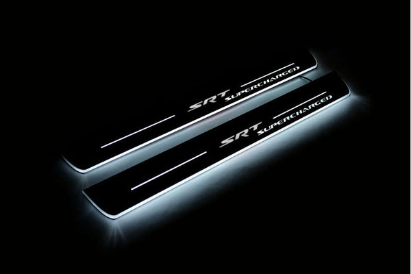 Jeep Grand Cherokee IV Door Sill Led Plate With Logo SRT Supercharged