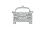 Car Keychain for Acura RDX II (type FRONT) Keychains opdesign
