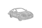 Car Keychain for Acura RSX (type 3D) Keychains opdesign