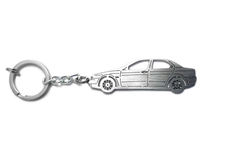 Car Keychain for Alfa Romeo 156 4D (type STEEL) - decoinfabric