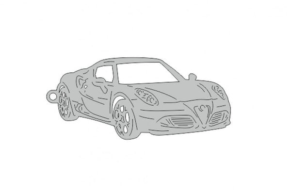 Car Keychain for Alfa Romeo 4C (type 3D) - decoinfabric