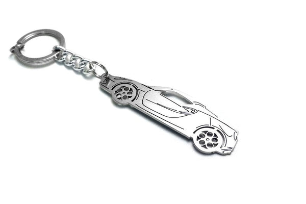Car Keychain for Alfa Romeo 4C (type STEEL) - decoinfabric