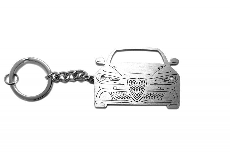 Car Keychain for Alfa Romeo Giulia (type FRONT) - decoinfabric