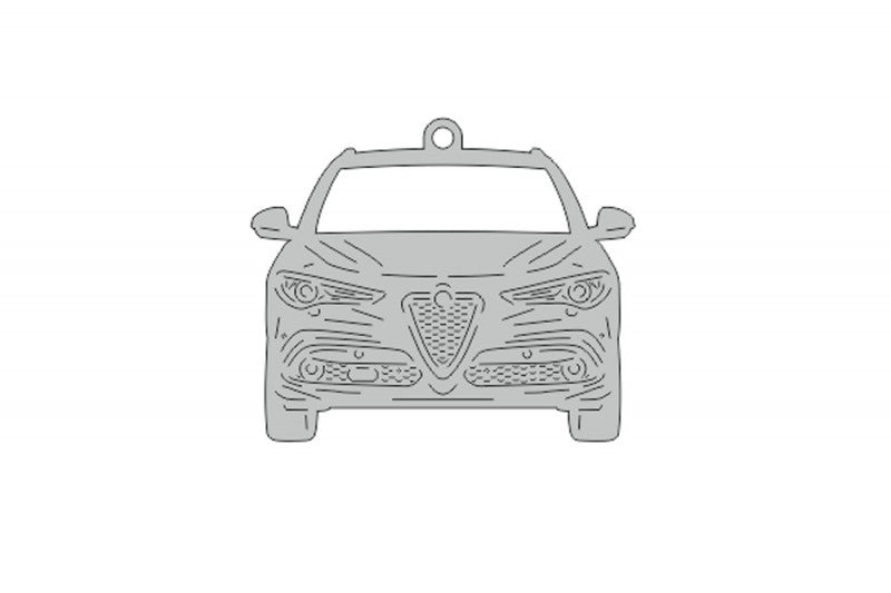 Car Keychain for Alfa Romeo Stelvio (type FRONT) Keychains opdesign