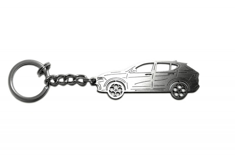 Car Keychain for Alfa Romeo Tonale (type STEEL) - decoinfabric