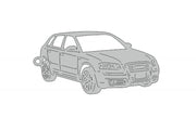 Car Keychain for Audi A3 8P (type 3D) Keychains opdesign