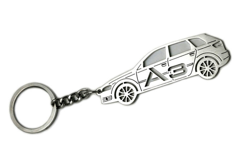 Car Keychain for Audi A3 8P (type STEEL) - decoinfabric