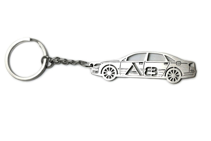 Car Keychain for Audi A8 D3 (type STEEL) - decoinfabric