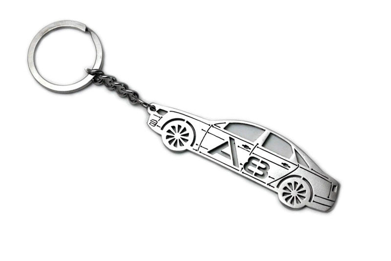 Car Keychain for Audi A8 D4 (type STEEL) - decoinfabric