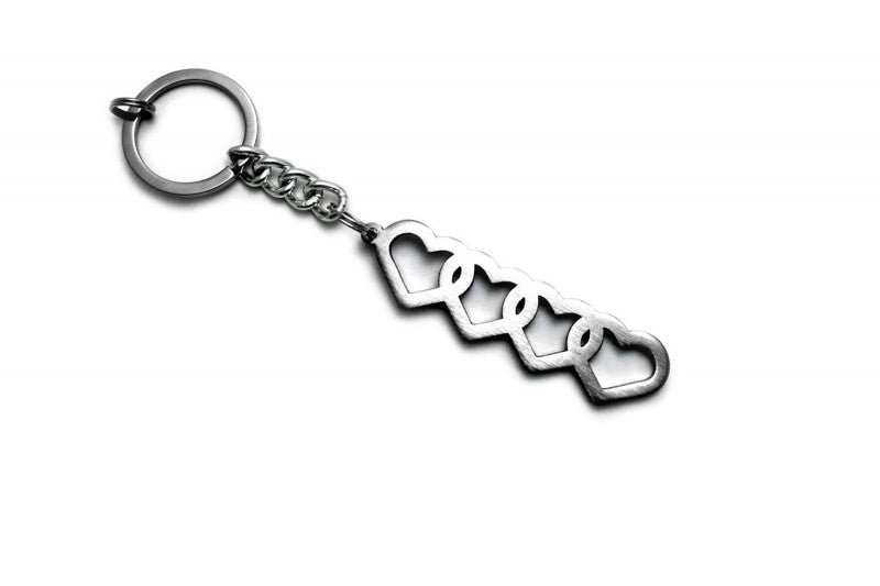 Car Keychain for Audi Love (type STEEL) - decoinfabric