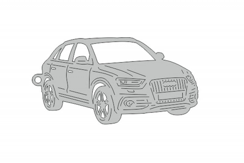 Car Keychain for Audi Q3 I (type 3D) Keychains opdesign