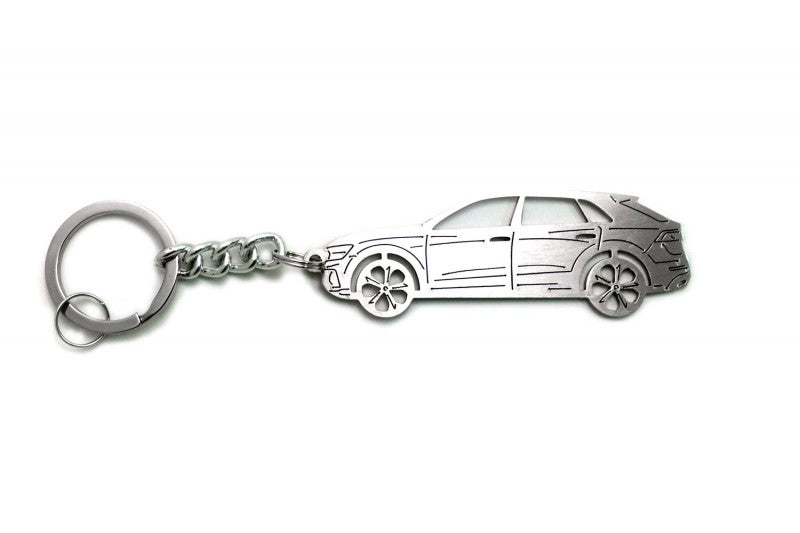 Car Keychain for Audi Q8 (type STEEL) - decoinfabric
