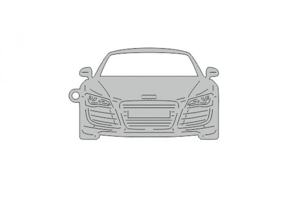 Car Keychain for Audi R8 I (type FRONT) - decoinfabric
