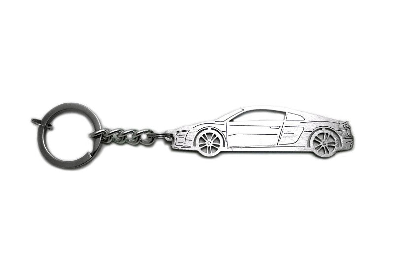 Car Keychain for Audi R8 II (type STEEL) - decoinfabric