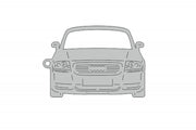 Car Keychain for Audi TT I (type FRONT) Keychains opdesign