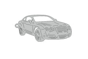 Car Keychain for Bentley Continental GT I (type 3D) Keychains opdesign