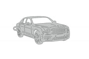 Car Keychain for Bentley Mulsanne (type 3D) Keychains opdesign