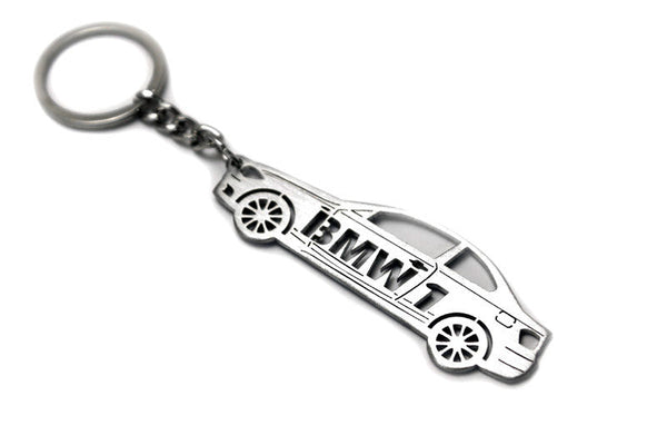 Car Keychain for BMW 1 E82 Coupe (type STEEL) - decoinfabric