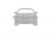 Car Keychain for BMW 1 F20 (type FRONT) Keychains opdesign