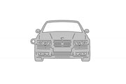 Car Keychain for BMW 3 E36 (type Front) Keychains opdesign