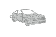 Car Keychain for BMW 6 E63 (type 3D) Keychains opdesign