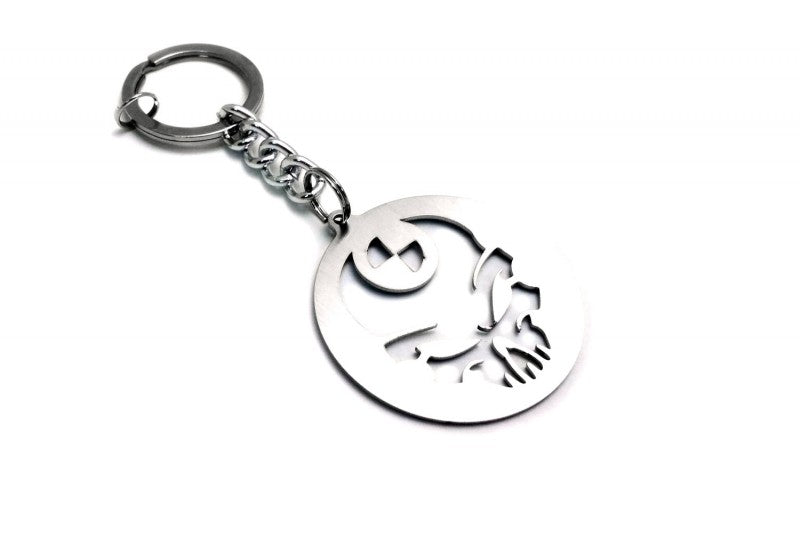 Car Keychain for BMW Logo Skull (type STEEL) - decoinfabric