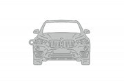 Car Keychain for BMW X1 F48 (type FRONT) Keychains opdesign